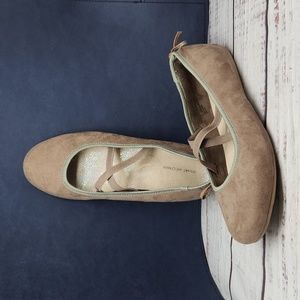 Stuart Weitzman | Suede Bolshoi Ballet Flats Nude Beige Size 5